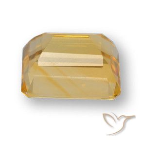 Citrino Dorato scuro naturale da 4.40 ct, Ottagonale / Taglio smeraldo, VVS