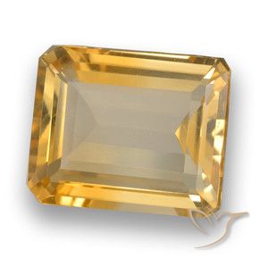 Citrino Dorato medio-scuro naturale da 3.64 ct, Ottagonale / Taglio smeraldo, VVS