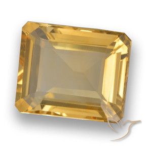 Citrino Arancio Dorato Profondo naturale da 3.92 ct, Ottagonale / Taglio smeraldo, VVS-VS
