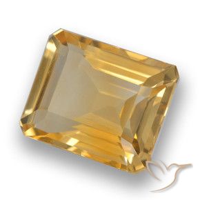 Citrino Arancio Dorato Profondo naturale da 4.12 ct, Ottagonale / Taglio smeraldo, VVS-VS