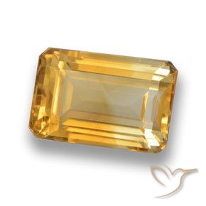 Citrino Arancio-Oro naturale da 5.53 ct, Ottagonale / Taglio smeraldo, VVS