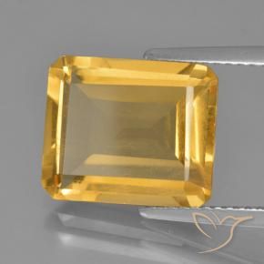 Citrino Arancio dorato naturale da 5.28 ct, Ottagonale / Taglio smeraldo, VS