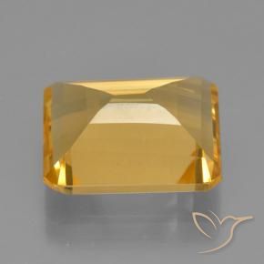 Citrino Arancio dorato naturale da 5.28 ct, Ottagonale / Taglio smeraldo, VS