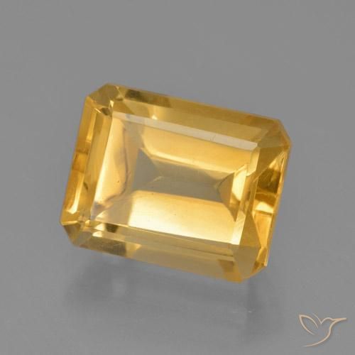 Citrino Oro medio naturale da 4.58 ct, Ottagonale / Taglio smeraldo, VS