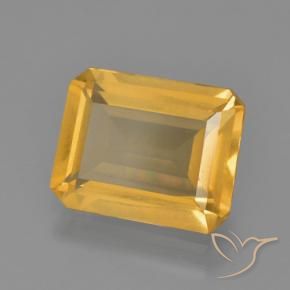 Citrino Arancio Dorato Profondo naturale da 3.51 ct, Ottagonale / Taglio smeraldo, VS