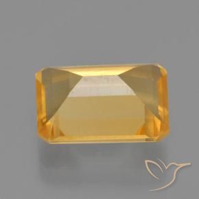 Citrino Arancio Dorato Profondo naturale da 3.51 ct, Ottagonale / Taglio smeraldo, VS
