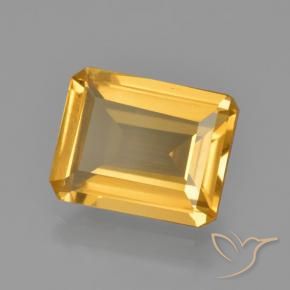 Citrino Arancio Dorato Profondo naturale da 3.59 ct, Ottagonale / Taglio smeraldo, VS