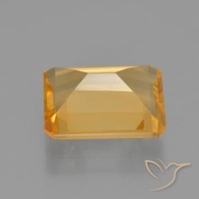 Citrino Arancio Dorato Profondo naturale da 3.59 ct, Ottagonale / Taglio smeraldo, VS
