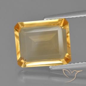 Citrino Arancio-Oro naturale da 4.56 ct, Ottagonale / Taglio smeraldo, VVS-VS