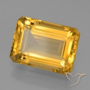 Citrino Dorato scuro naturale da 7.44 ct, Ottagonale / Taglio smeraldo, VVS-VS