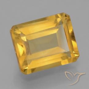 Citrino Dorato scuro naturale da 4.54 ct, Ottagonale / Taglio smeraldo, VS