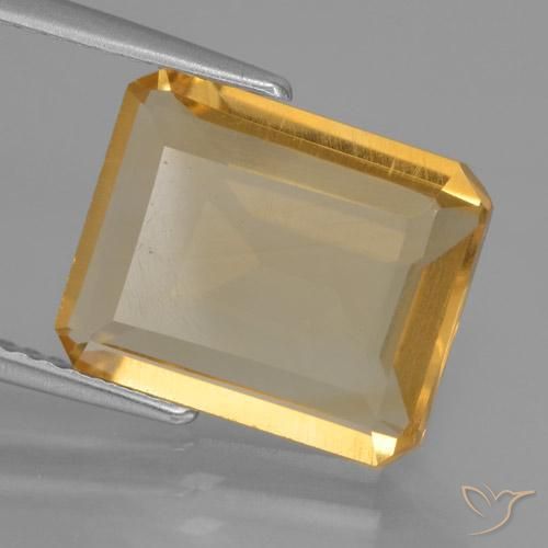 Citrino Arancio medio-chiaro-oroG naturale da 4.23 ct, Ottagonale / Taglio smeraldo, VS