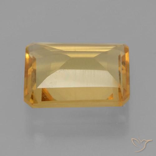 Citrino Arancio medio-chiaro-oroG naturale da 4.23 ct, Ottagonale / Taglio smeraldo, VS