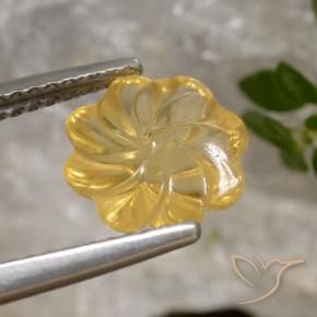 Citrino Oro medio naturale da 2.00 ct, Taglio a fiore, Trasparente