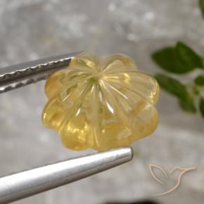 Citrino Oro medio naturale da 2.00 ct, Taglio a fiore, Trasparente