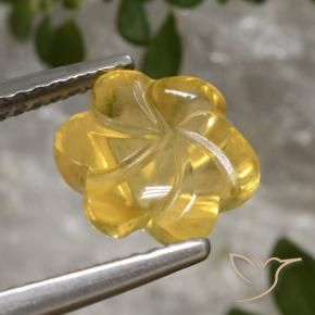 Citrino Oro brillante naturale da 2.51 ct, Taglio a fiore, Trasparente