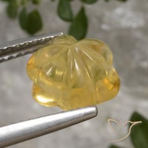 Citrino Oro brillante naturale da 2.51 ct, Taglio a fiore, Trasparente