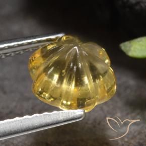 Citrino Oro brillante naturale da 1.96 ct, Taglio a fiore, Trasparente
