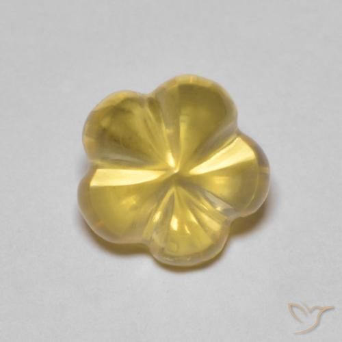 2.34ct Naturale Arancio dorato Citrino, Taglio a fiore, Trasparente