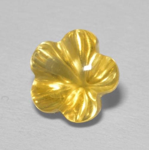 Citrino Top Oro naturale da 2.23 ct, Taglio a fiore, Trasparente