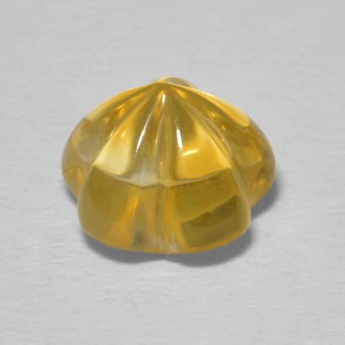 Citrino Top Oro naturale da 2.23 ct, Taglio a fiore, Trasparente