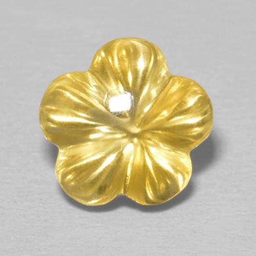 2.46ct Naturale Dorato Citrino, Taglio a fiore, Trasparente
