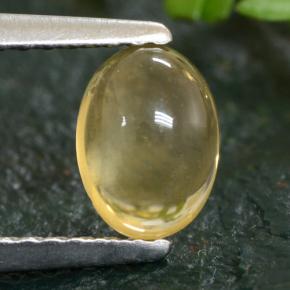 Citrino naturale giallo da 0,91 ct, taglio ovale, trasparente