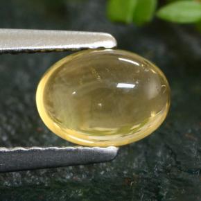 Citrino naturale giallo da 0,91 ct, taglio ovale, trasparente