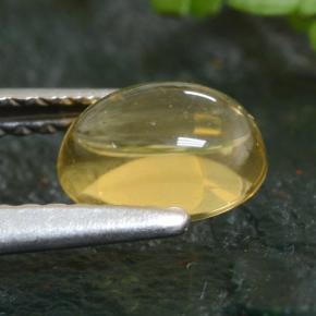 Citrino naturale giallo da 0,91 ct, taglio ovale, trasparente