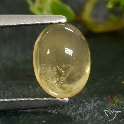 1.39ct Naturale Giallo chiaro Citrino, Ovale, Trasparente