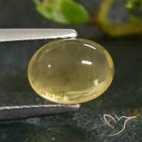 Citrino Giallo chiaro naturale da 1.39 ct, Ovale, Trasparente