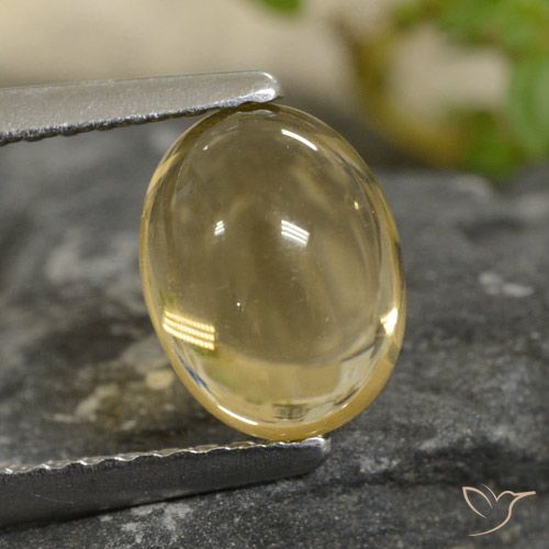 1.47ct Naturale Oro chiaro Citrino, Ovale, Trasparente