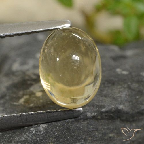 1.95ct Naturale Giallo dorato chiaro Citrino, Ovale, Trasparente