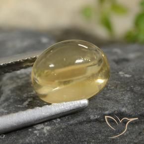 Citrino Giallo dorato chiaro naturale da 1.95 ct, Ovale, Trasparente