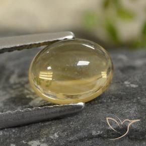 Citrino Oro chiaro naturale da 1.30 ct, Ovale, Trasparente