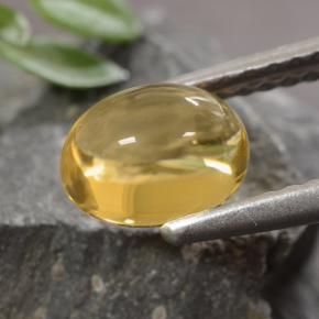 Citrino naturale dorato da 1,07 ct, taglio ovale, trasparente