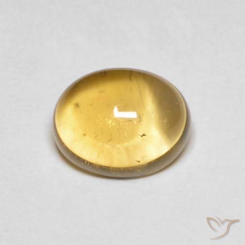 2.11ct Naturale Giallo chiaro Citrino, Ovale, Trasparente
