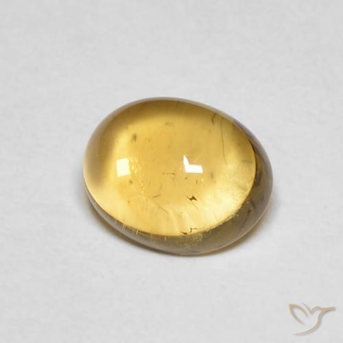 Citrino Giallo chiaro naturale da 2.11 ct, Ovale, Trasparente