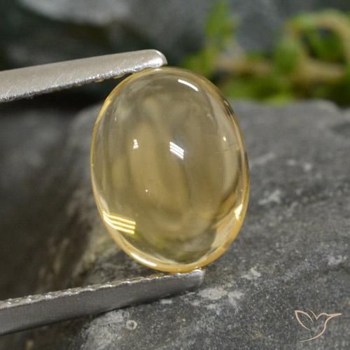 1.88ct Naturale Oro chiaro Citrino, Ovale, Trasparente