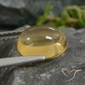 Citrino Giallo chiaro naturale da 2.23 ct, Ovale, Trasparente