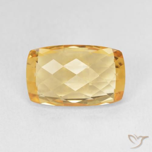 4.05ct Naturale Arancio chiaro-Oro Citrino, Cuscino, VVS