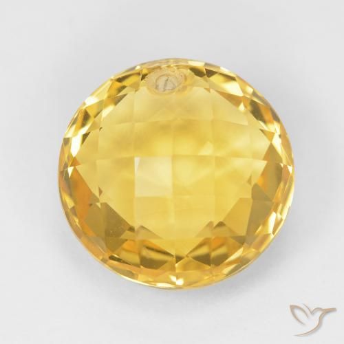 7.79ct Naturale Oro medio Citrino, Rotondo, VVS