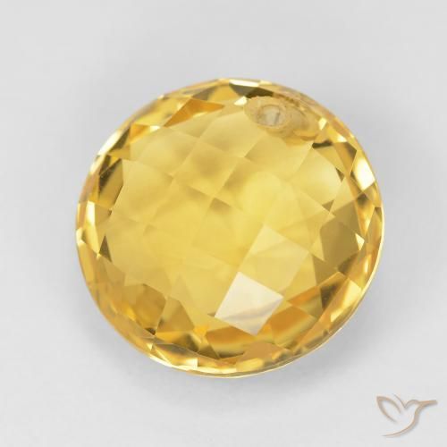 Citrino Oro medio naturale da 7.79 ct, Rotondo, VVS