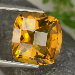 Citrino naturale dorato da 3,62 ct, taglio a cuscino, VVS-VS