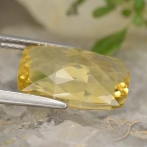 Citrino Giallo medio naturale da 4.25 ct, Cuscino, VVS