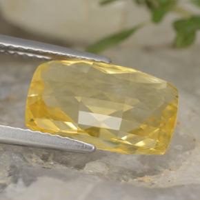 Citrino giallo miele naturale da 4,28 ct, taglio a cuscino, VVS