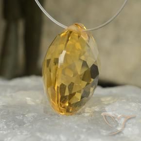 Citrino Dorato scuro naturale da 7.88 ct, Rotondo, VVS