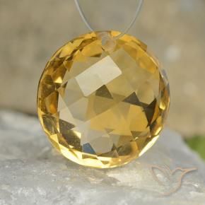Citrino Dorato scuro naturale da 7.88 ct, Rotondo, VVS