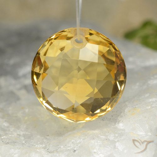 7.70ct Naturale Arancio dorato Citrino, Rotondo, VVS