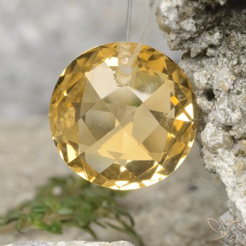 4.34ct Naturale Arancio dorato Citrino, Rotondo, VVS